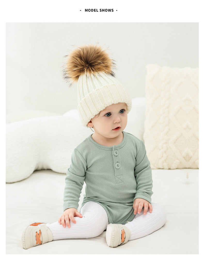 Body bébé manches longues en viscose et coton – Blanc crème - Orange Corail - Beige - Bleu turquoise - Kassyfamily's