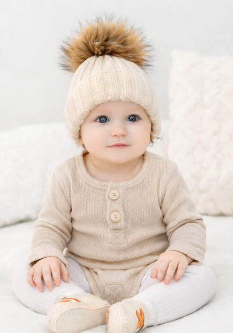 Body bébé manches longues en viscose et coton – Blanc crème - Orange Corail - Beige - Bleu turquoise - Kassyfamily's