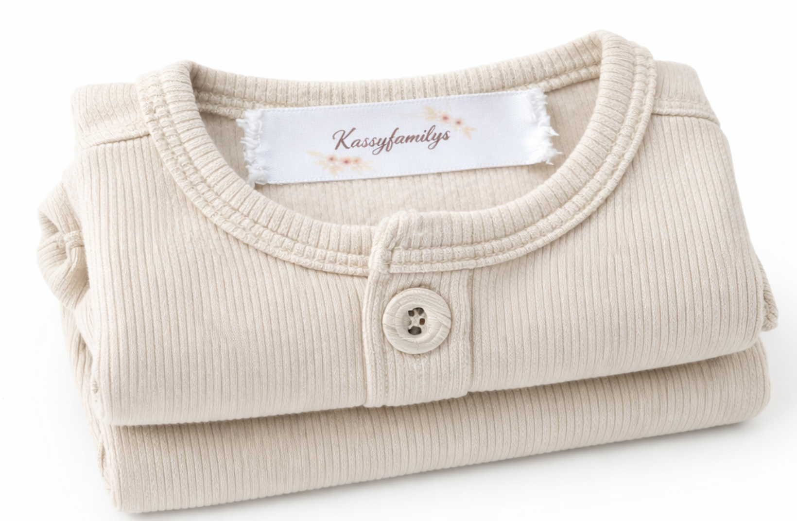 Body bébé manches longues en viscose et coton – Blanc crème - Orange Corail - Beige - Bleu turquoise - Kassyfamily's