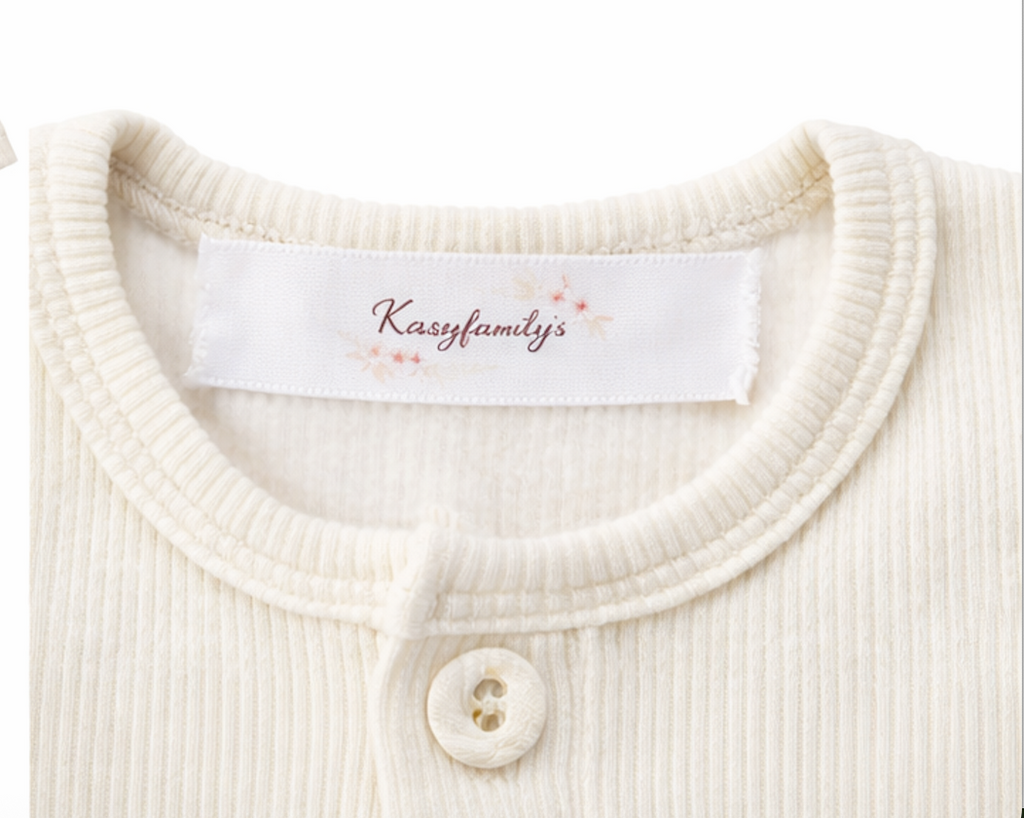 Body bébé manches longues en viscose et coton – Blanc crème - Orange Corail - Beige - Bleu turquoise - Kassyfamily's