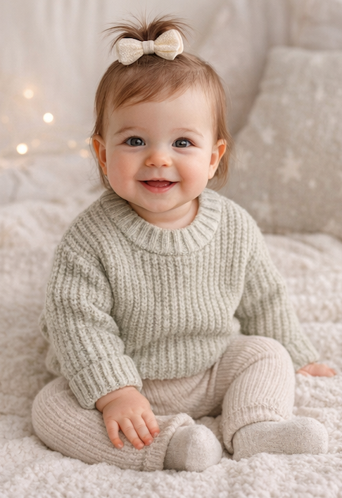 Pull bébé et enfant en maille côtelée – Plusieurs coloris 🧶