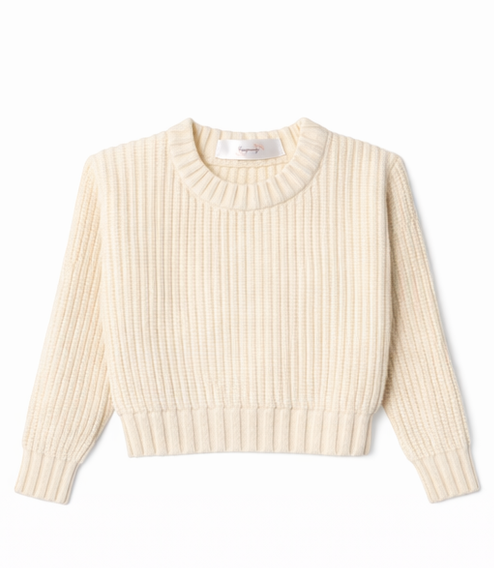 Pull bébé et enfant en maille côtelée – Plusieurs coloris 🧶