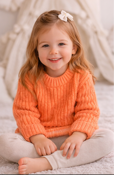 Pull bébé et enfant en maille côtelée – Plusieurs coloris 🧶