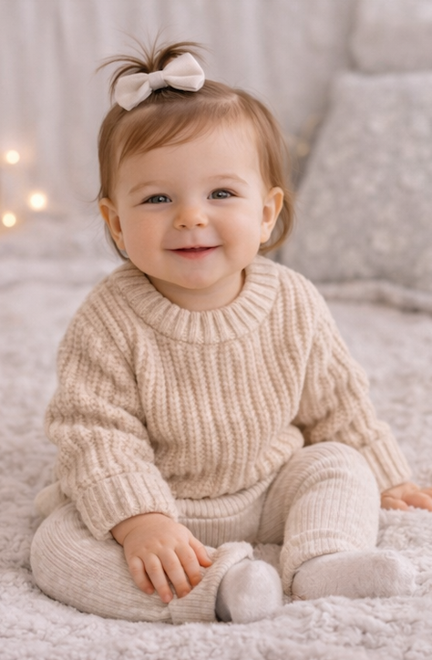Pull bébé et enfant en maille côtelée – Plusieurs coloris 🧶