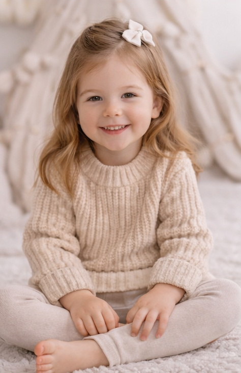 Pull bébé et enfant en maille côtelée – Plusieurs coloris 🧶