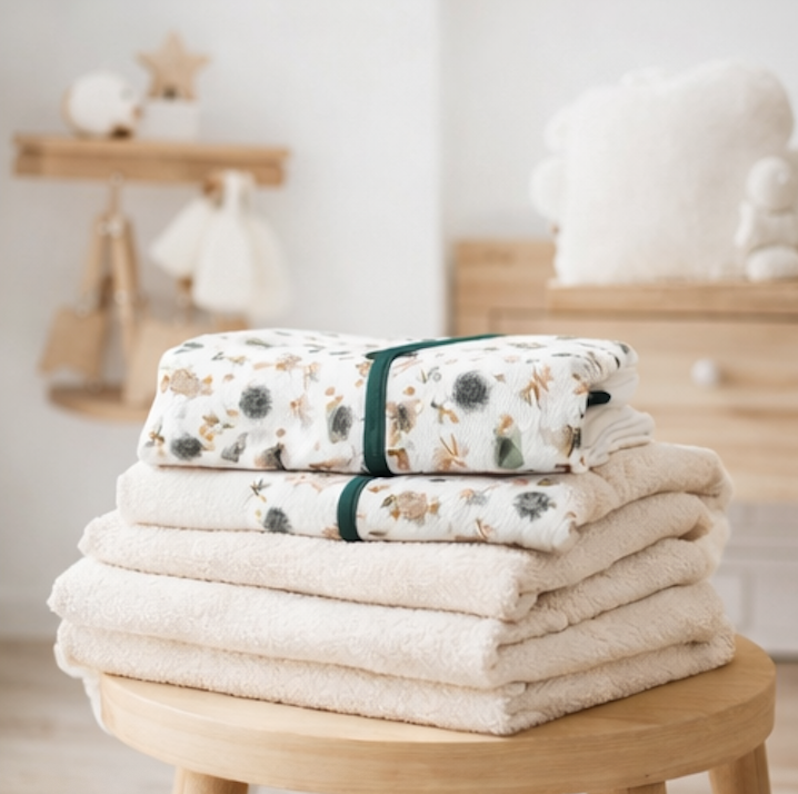 Combinaison barboteuse Bébé blanche Motif Vert Forêt  – Kassyfamily’s.