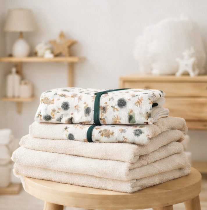 Combinaison barboteuse Bébé blanche Motif Vert Forêt  – Kassyfamily’s.
