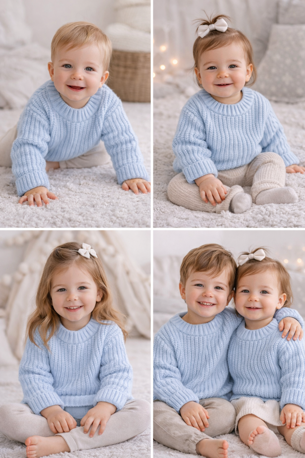 Pull bébé et enfant en maille côtelée – Plusieurs coloris 🧶