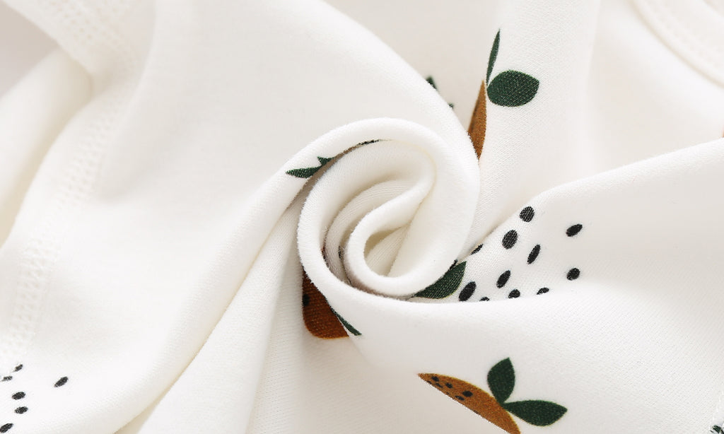 Legging bébé et enfant blanc à motifs fruités – 100 % coton