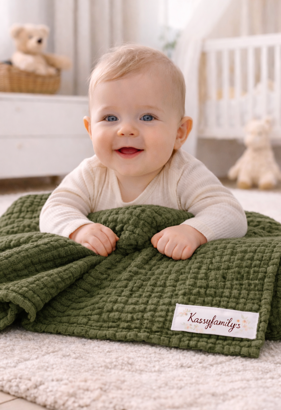 Lange bébé Kassyfamily’s – 100 % coton - Plusieurs coloris cliquer pour voir