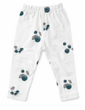 Legging bébé et enfant blanc à motifs fruités – 100 % coton