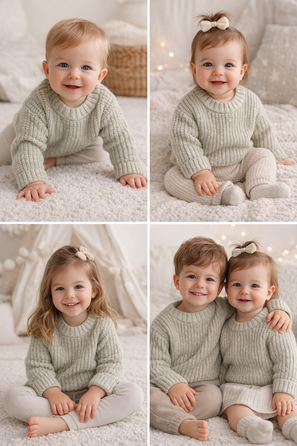 Pull bébé et enfant en maille côtelée – Plusieurs coloris 🧶