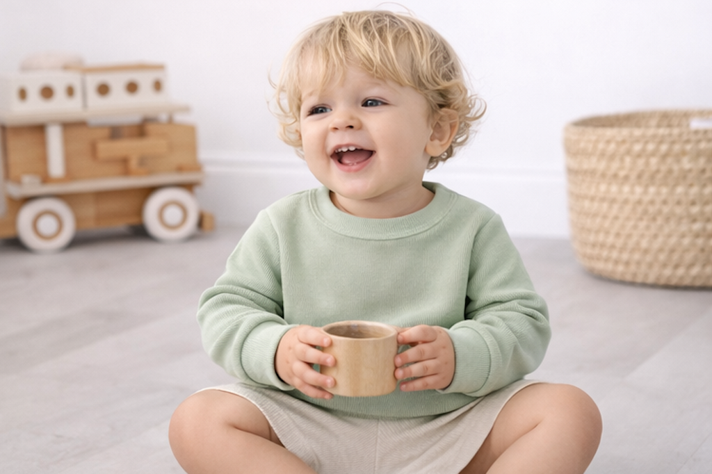 Pull bébé et enfant en coton Kassyfamily’s – Vert, blanc crème , marron - Sweat Enfant Manches Longues -