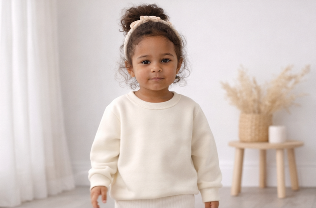 Pull bébé et enfant en coton Kassyfamily’s – Vert, blanc crème , marron - Sweat Enfant Manches Longues -