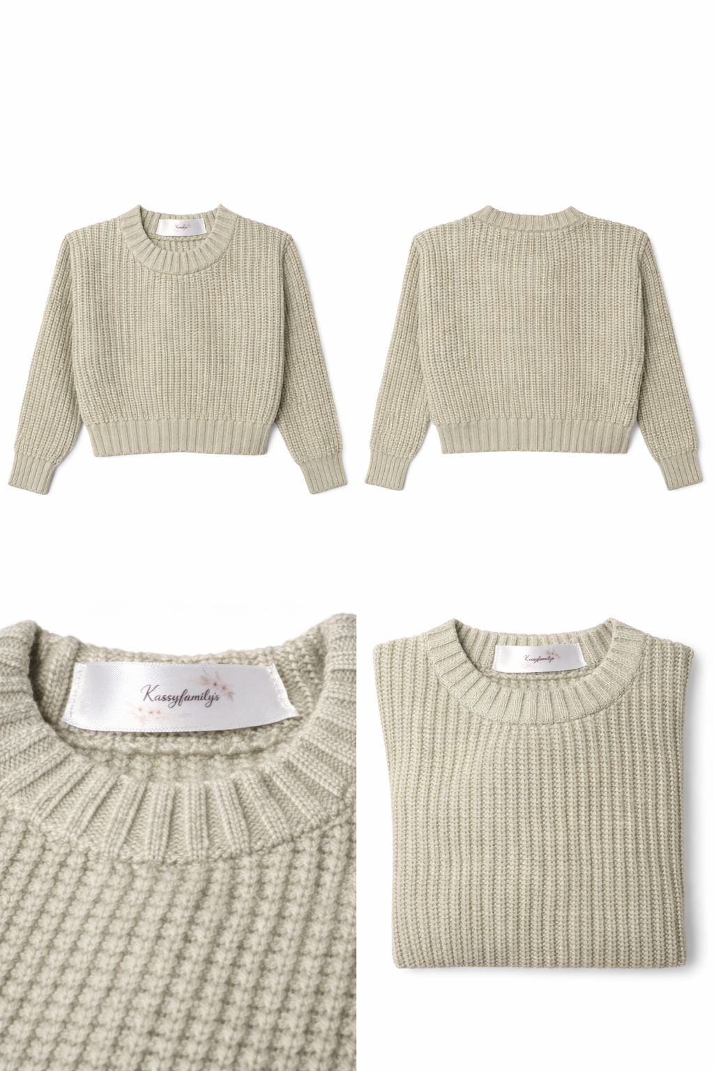 Pull bébé et enfant en maille côtelée – Plusieurs coloris 🧶