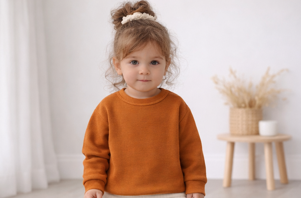 Pull bébé et enfant en coton Kassyfamily’s – Vert, blanc crème , marron - Sweat Enfant Manches Longues -