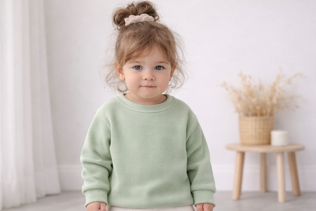 Pull bébé et enfant en coton Kassyfamily’s – Vert, blanc crème , marron - Sweat Enfant Manches Longues -