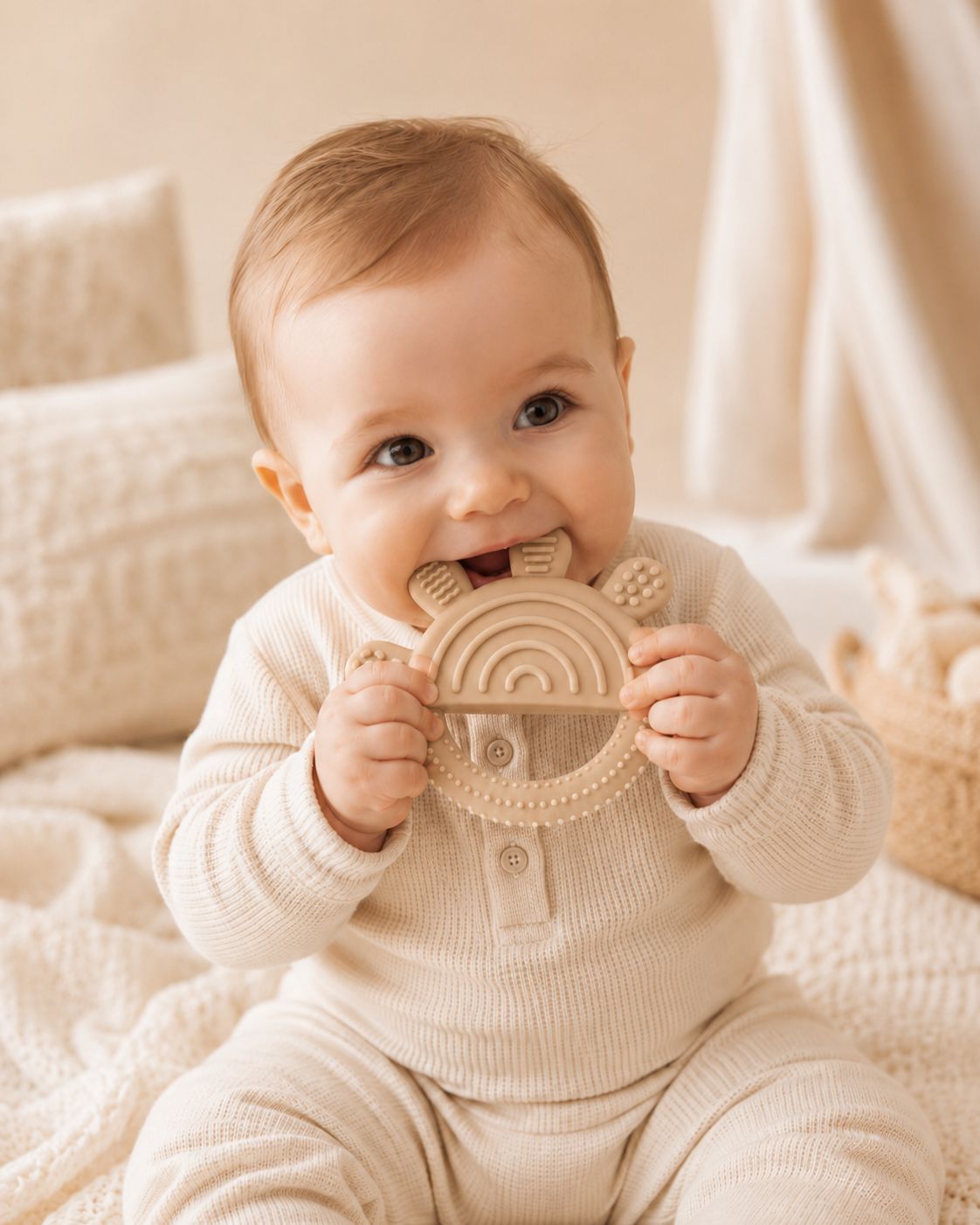Anneau de dentition - Arc-En-Ciel - bébé - Kassyfamily’s