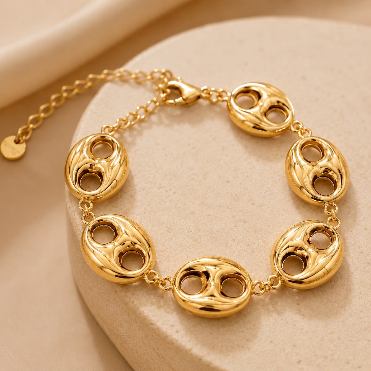 Bracelet grain de café doré - Kassyfamily’s