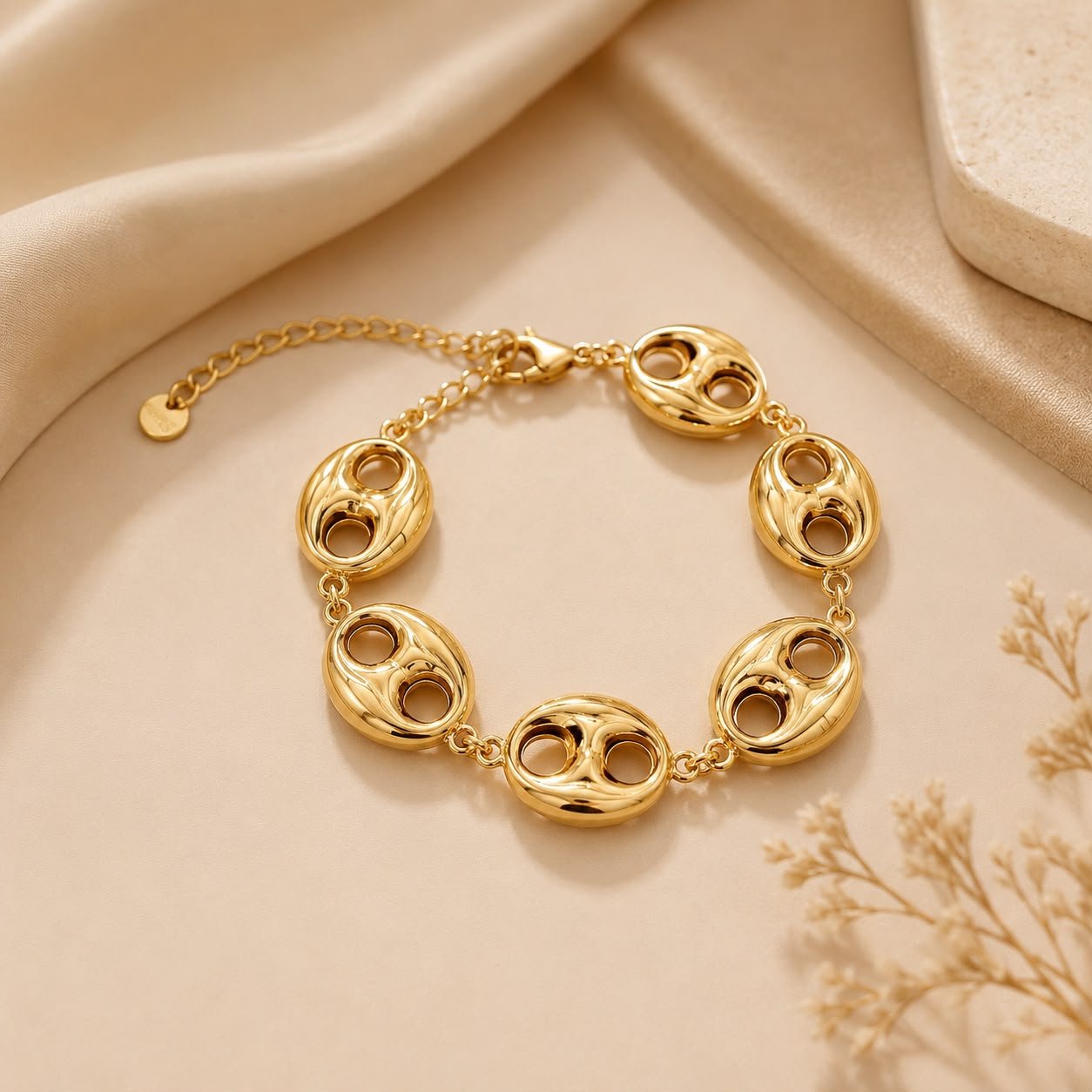 Bracelet grain de café doré - Kassyfamily’s