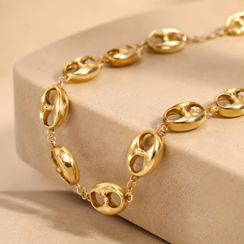 Collier grain de café doré - Kassyfamily’s