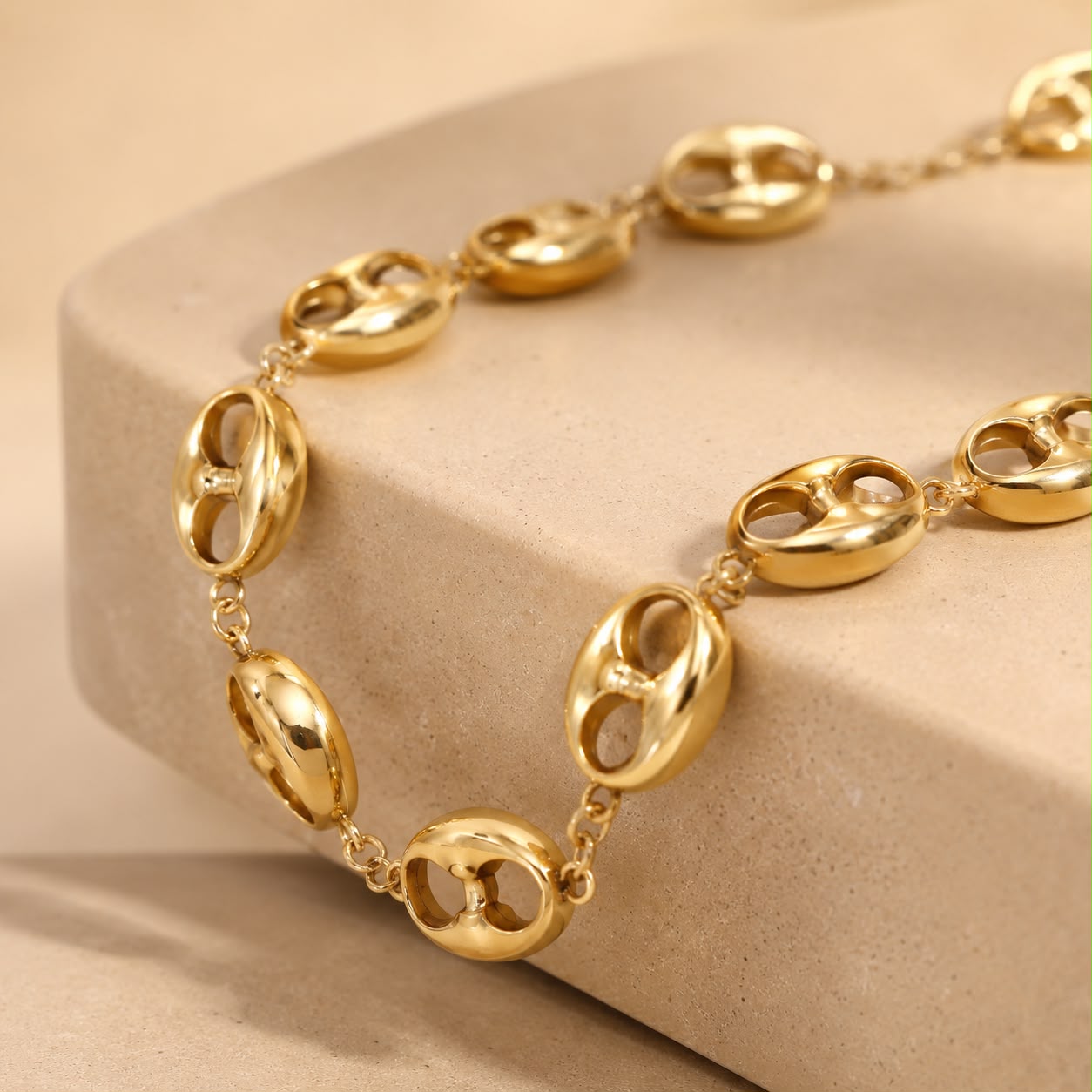 Collier grain de café doré - Kassyfamily’s