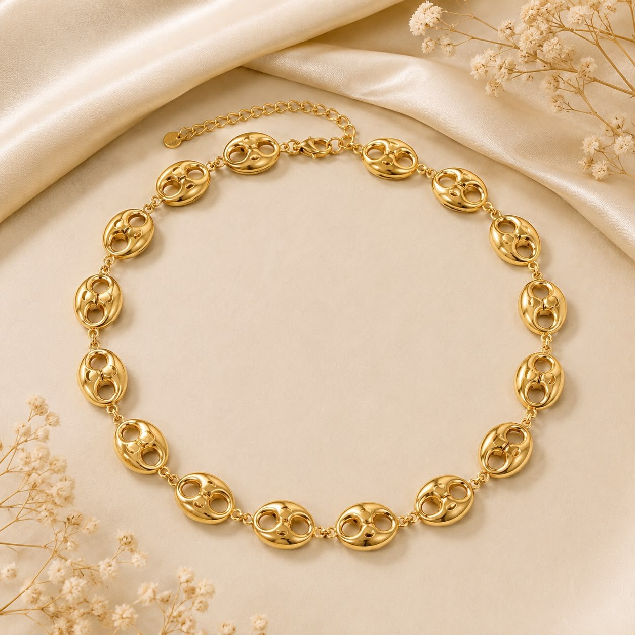 Collier grain de café doré - Kassyfamily’s