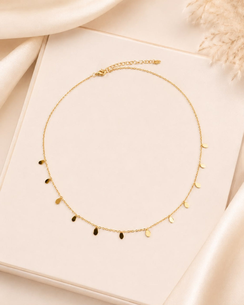 Collier Pampilles Goutte - Acier Inoxydable doré - Kassyfamily’s