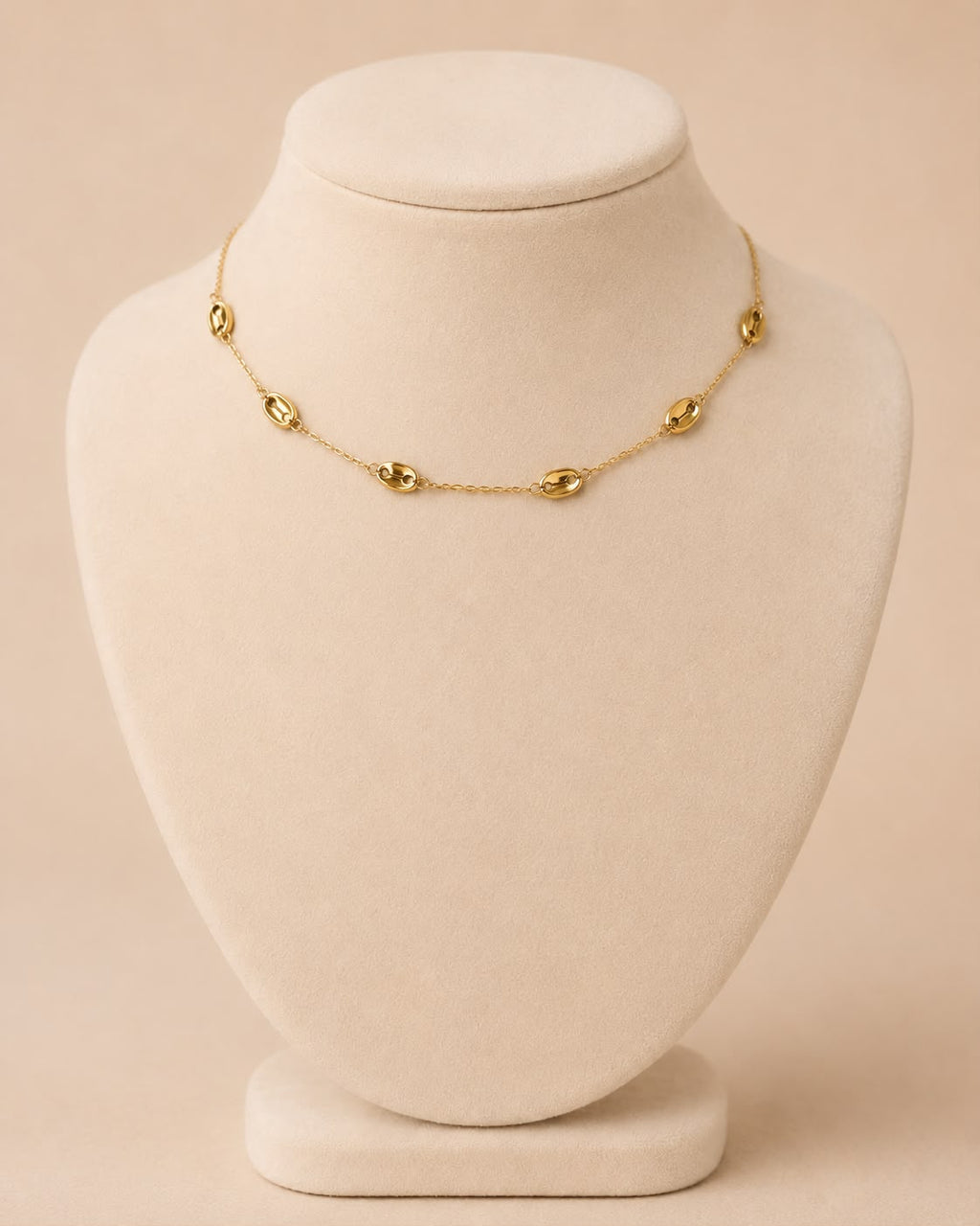Collier Ras De Cou Doré - Grain De Café - Kassyfamily’s