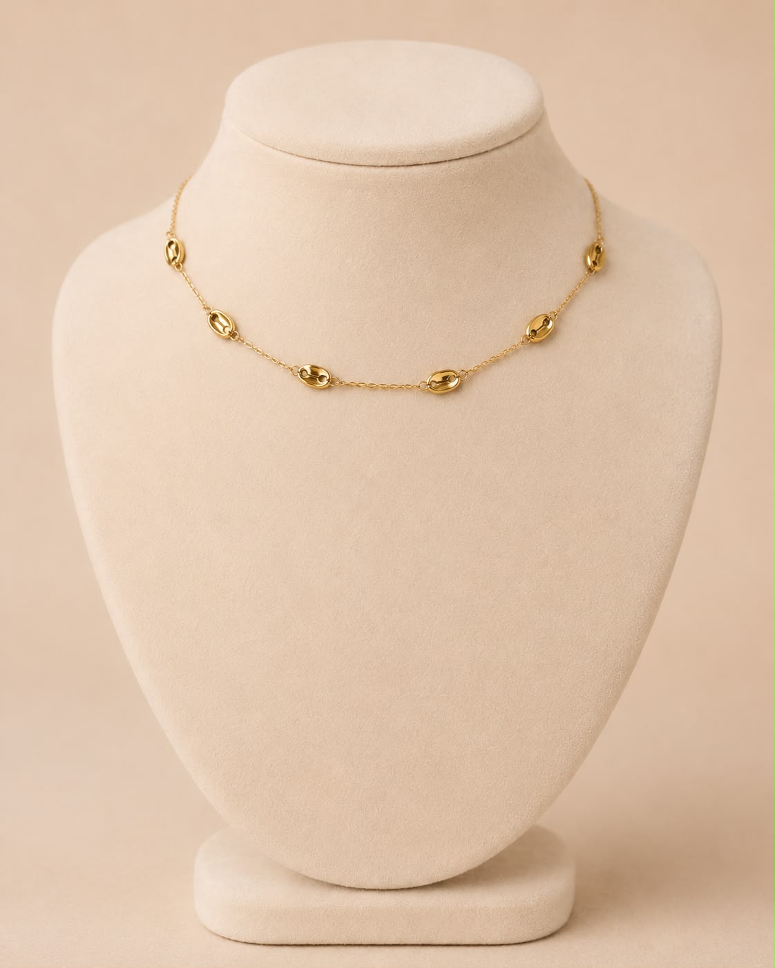 Collier Ras De Cou Doré - Grain De Café - Kassyfamily’s