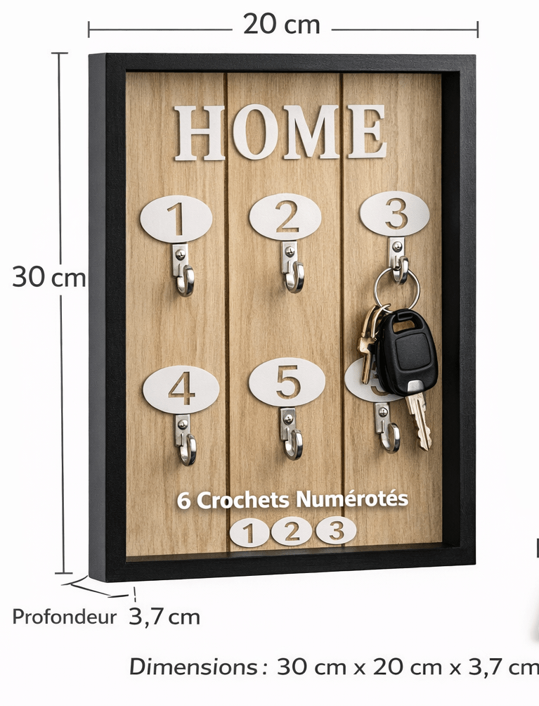 Mini meuble porte clés - HOME - Décoration - Maison - Bois - Noir - Kassyfamily’s