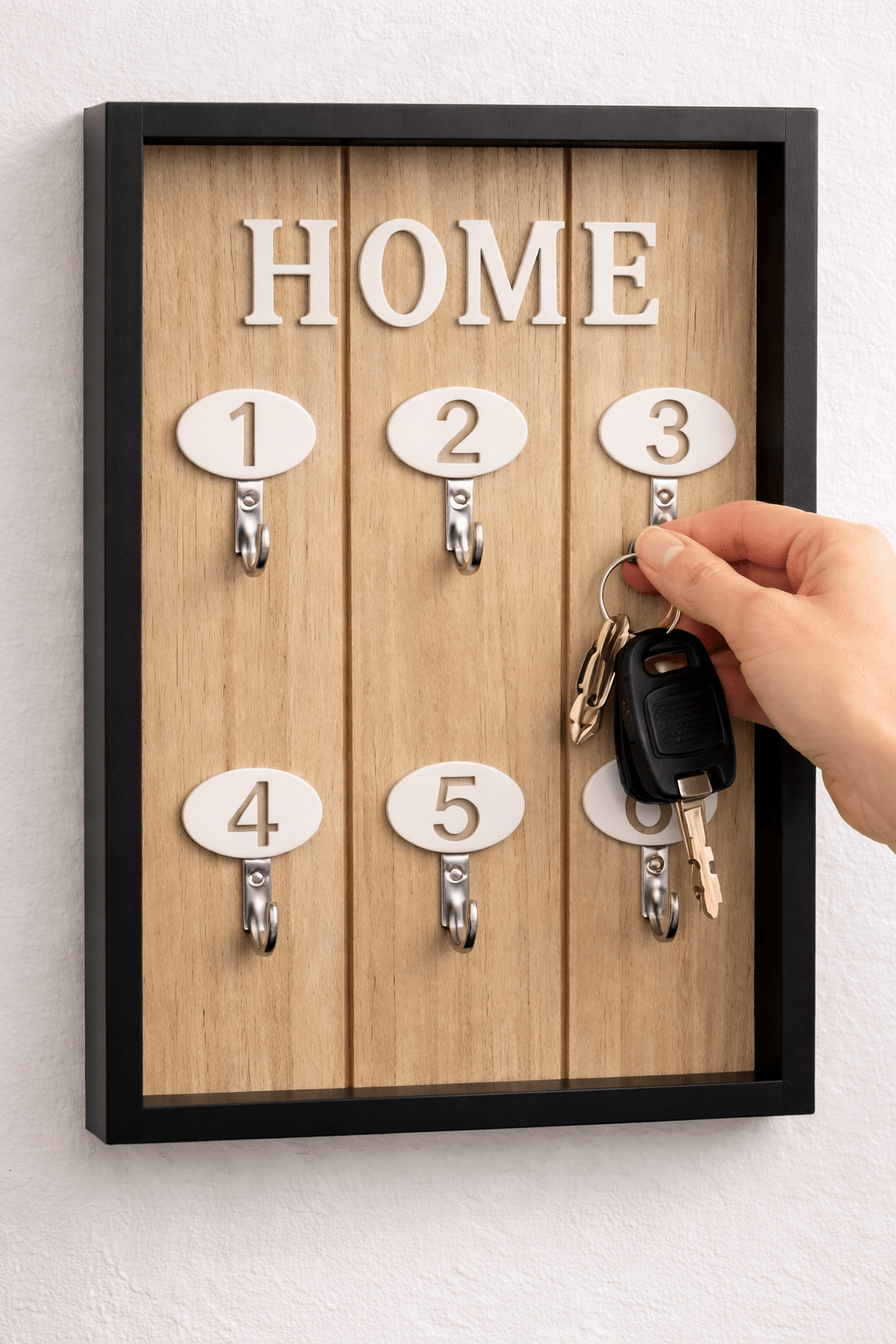 Mini meuble porte clés - HOME - Décoration - Maison - Bois - Noir - Kassyfamily’s