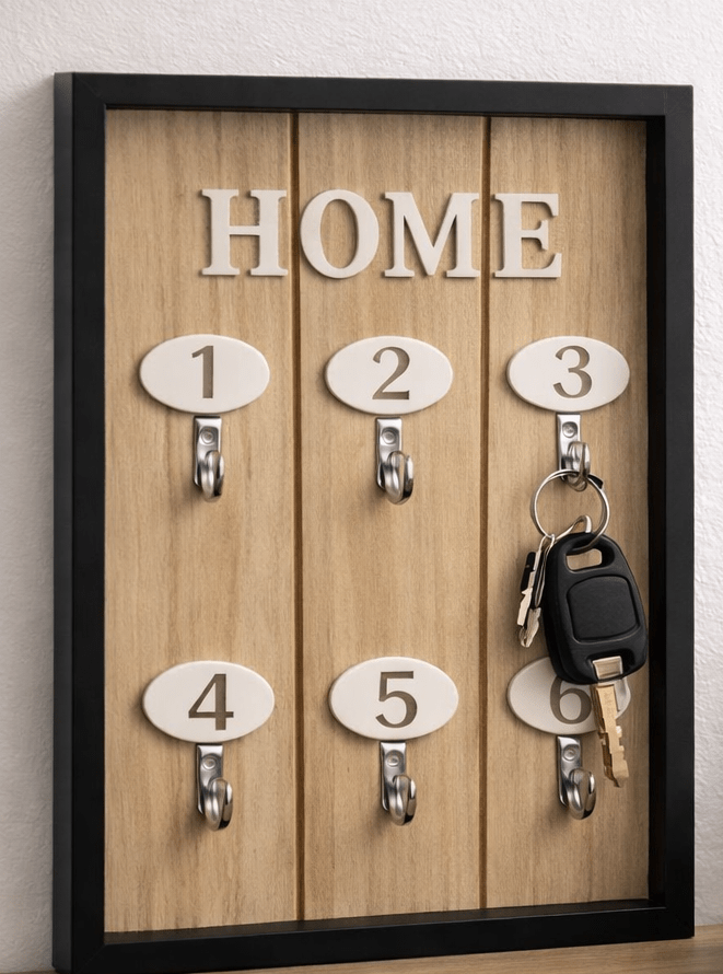 Mini meuble porte clés - HOME - Décoration - Maison - Bois - Noir - Kassyfamily’s
