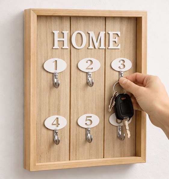 Mini meuble porte clés - HOME - Décoration - Maison - Bois - Noir - Kassyfamily’s