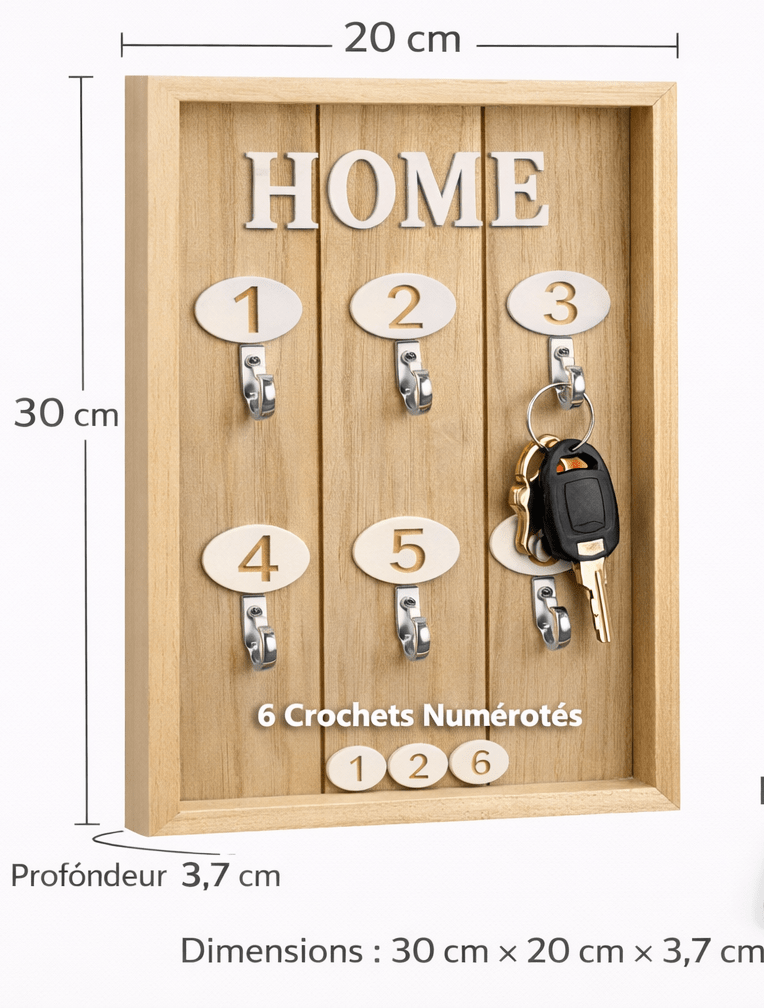 Mini meuble porte clés - HOME - Décoration - Maison - Bois - Noir - Kassyfamily’s