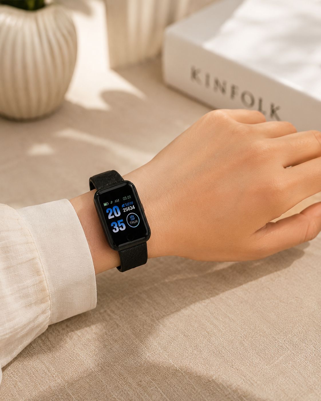 Montre Connectée Noire - Élégante - Pratique -Moderne - Kassyfamily’s