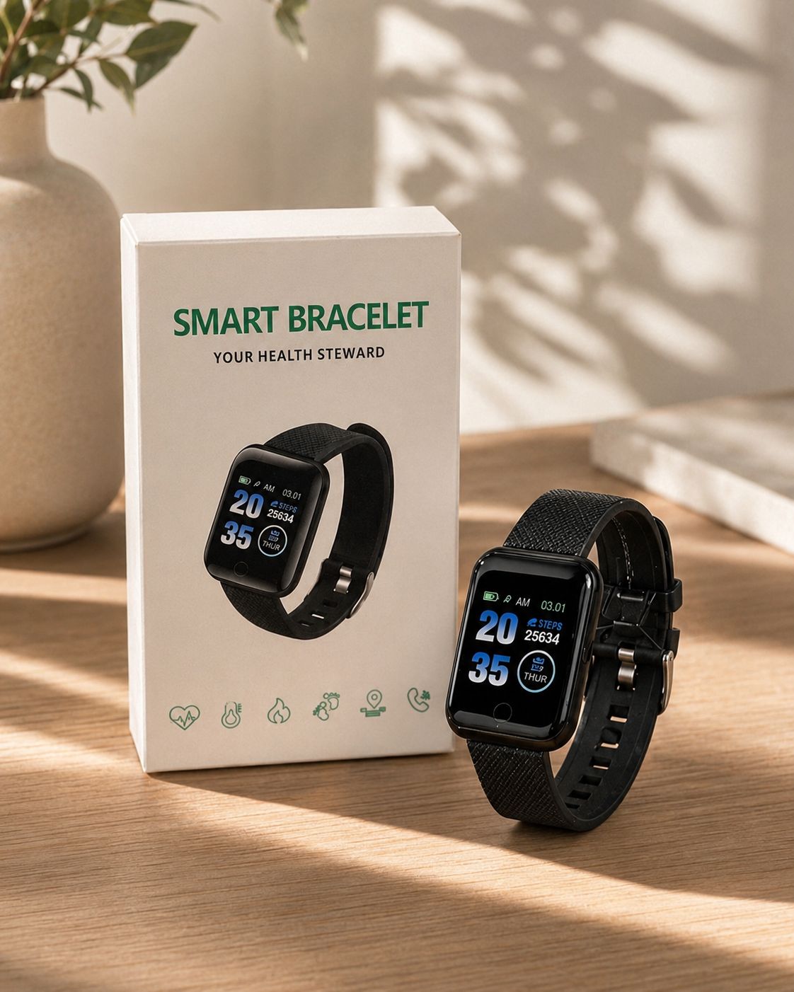 Montre Connectée Noire - Élégante - Pratique -Moderne - Kassyfamily’s