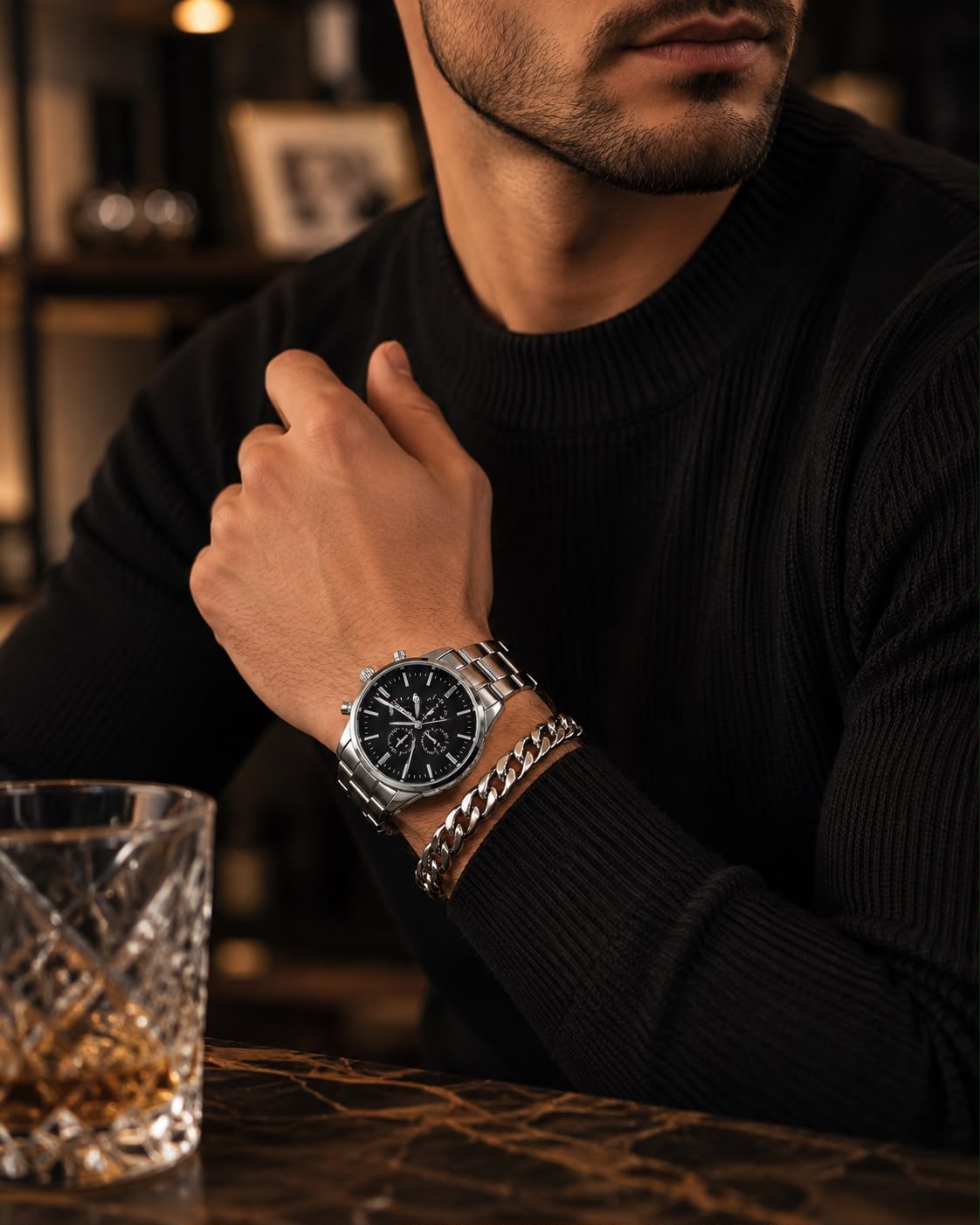Montre Homme Geneva Argentée – Élégance & Charisme - Kassyfamily’s