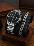 Montre Homme Geneva Argentée – Élégance & Charisme - Kassyfamily’s