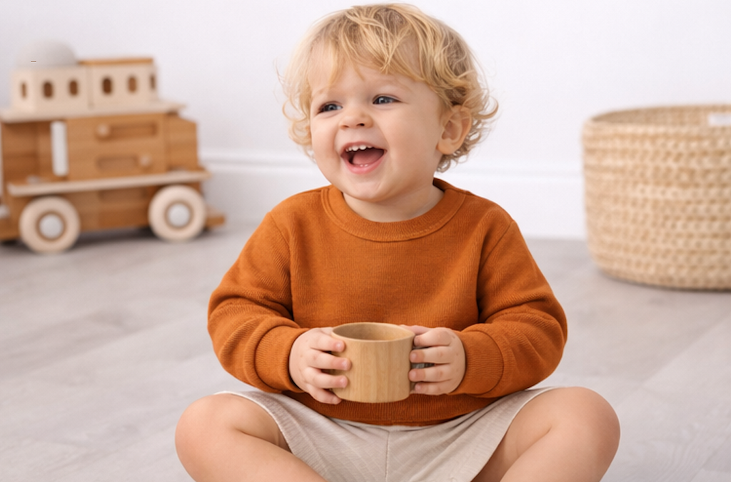 Pull bébé et enfant en coton Kassyfamily’s – Vert, blanc crème , marron - Sweat Enfant Manches Longues -